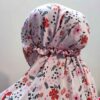 چادر نماز اسلامی آستین‌دار زنانه، مناسب برای نمازگزاران - طرح گلدار سحر