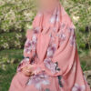چادر نماز اسلامی آستین‌دار زنانه، ایده‌آل برای نمازگزاران - طرح گلدار مخمل کبریتی