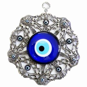 آویز دیواری آبی چشم زخم مدل هستی