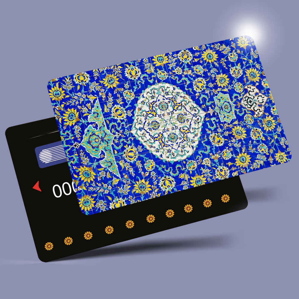 برچسب کارت اعتباری ایرانی – طرح آبی