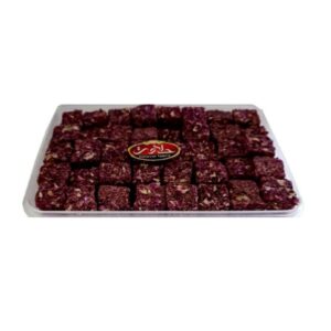 لوکوم ترکی با مغز گردو و گلبرگ گل رز – 400 گرم