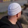 قلاب بافی سفید کوفی تقیه ترکی – کلاه پنبه ای سنتی مسلمان