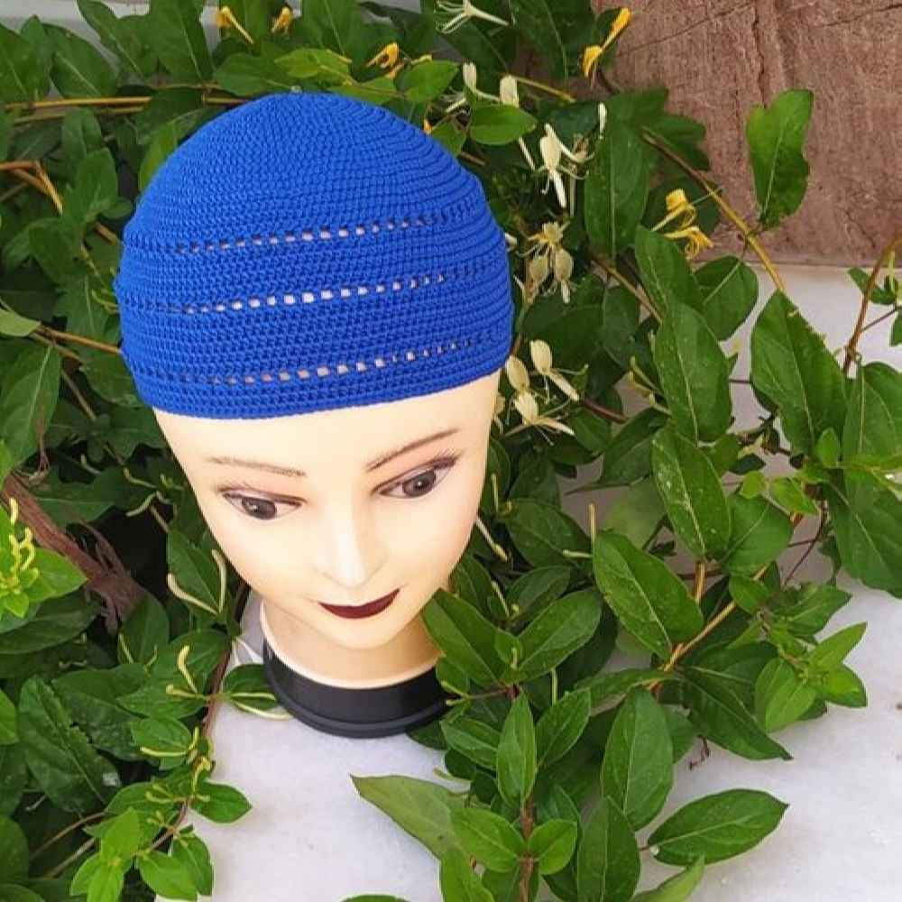 قلاب بافی سفید کوفی تقیه ترکی – کلاه پنبه ای سنتی مسلمان