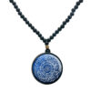 گردنبند مهره‌ای اسلامی با آویز گرد نیایش