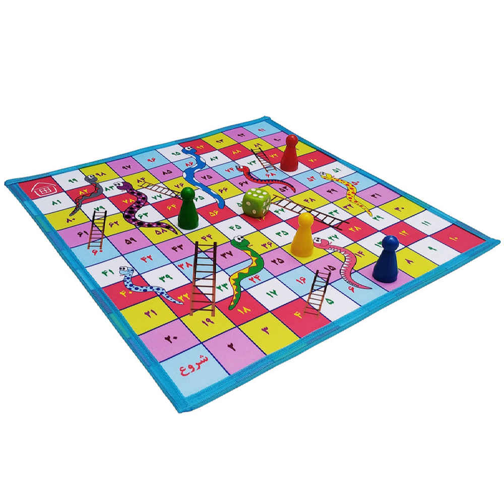 مجموعه بازی Mensch ärgere Dich nicht (Ludo) و مارها و نردبان