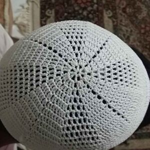 تقیه کوفی ترکی سفید – کلاه پنبه ای سنتی مسلمان