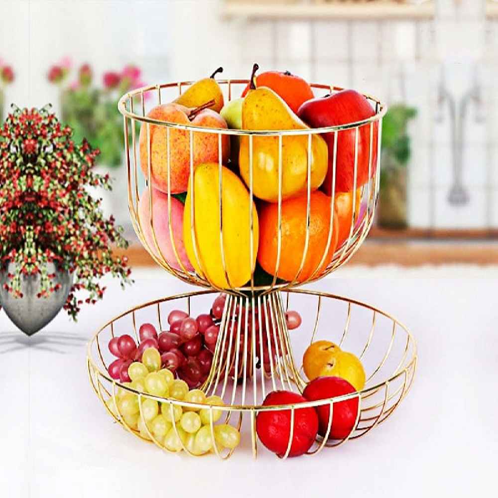سبد میوه فلزی مفتولی مدل یسنا