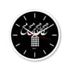 ساعت رومیزی طرح گرد ایرانی با خوشنویسی فارسی