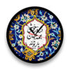 ساعت رومیزی گرد طرح فارسی با خوشنویسی خوشی
