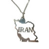 گردنبند مینیمالیستی با طرح نقشه ایران