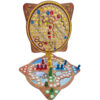 ست بازی چوبی Mensch ärgere Dich nicht (Ludo) و مارها و نردبان