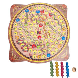ست بازی چوبی Mensch ärgere Dich nicht (Ludo) و مارها و نردبان
