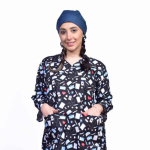 تاپ زنانه مشکی طبی – شیک و مدرن