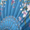 پنکه دستی تاشو طرح گل - وسیله خنک کننده جمع و جور برای استفاده روزمره