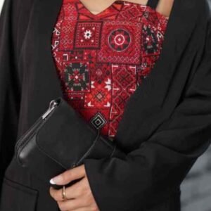 تاپ زنانه گلدوزی شده مدل Noora
