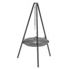 سه پایه پخت و پز آتشدان Cauldron Campfire با ماهیتابه و کتری - مدل 3 تکه برای کمپینگ