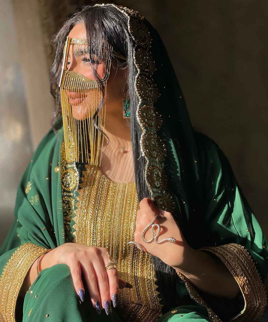 ماسک دست‌ساز بتوله – مدل برقع خلیجی ناهید