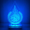 چراغ خواب سه بعدی LED طرح تاج و تخت اسلامی