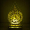 چراغ خواب سه بعدی LED طرح تاج و تخت اسلامی