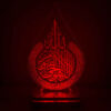 چراغ خواب سه بعدی LED طرح تاج و تخت اسلامی