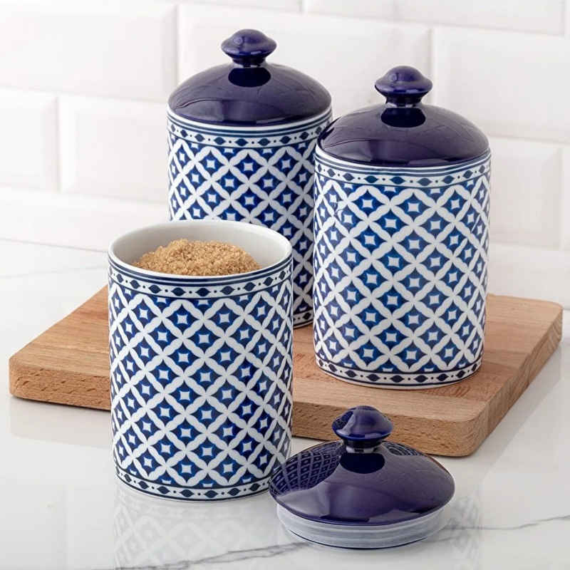 پارچ چینی مخصوص آشپزخانه مدل Dames، مجموعه 3 عددی