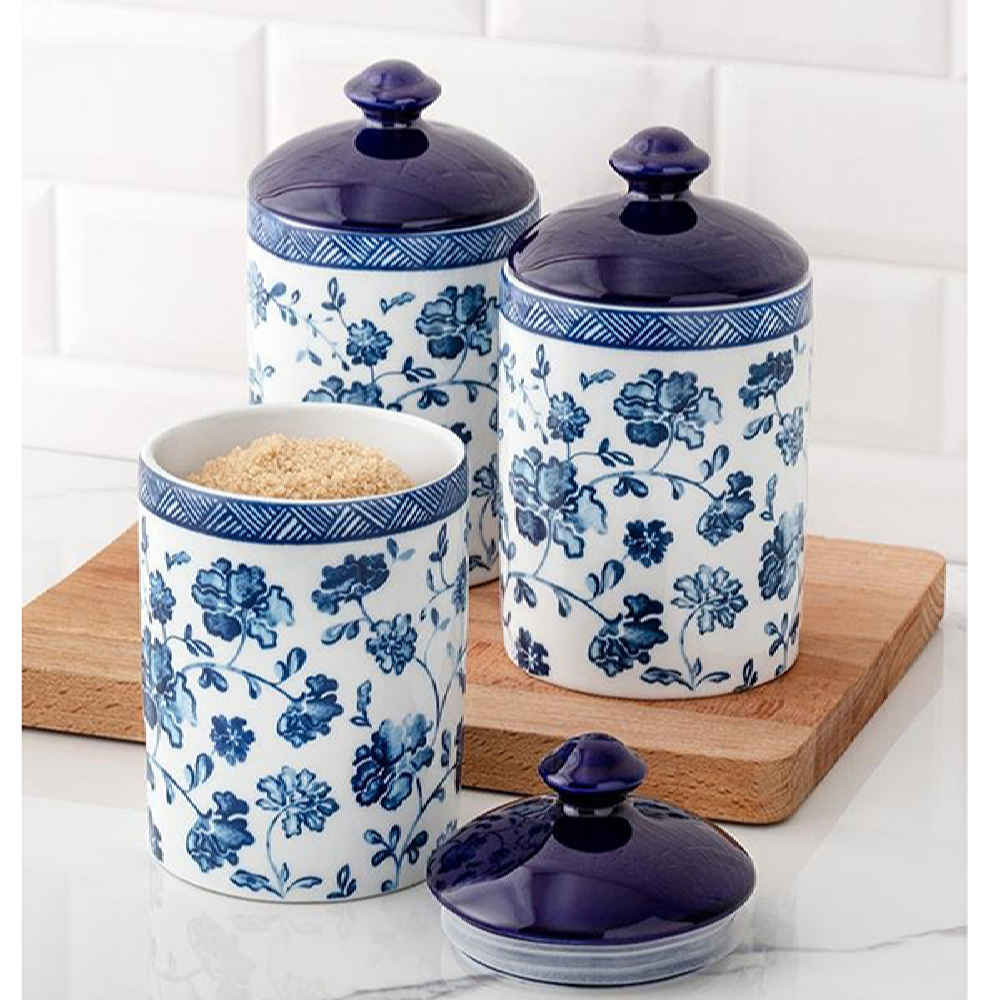 پارچ چینی مخصوص آشپزخانه مدل Fleur Cruet، بسته 3 عددی