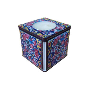 جاشمعی مکعبی چوبی ایرانی طرح سمیرا