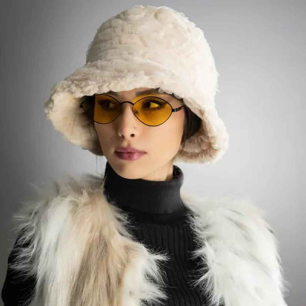 کلاه لبهدار زمستانی زنانه – مدل ضخیم