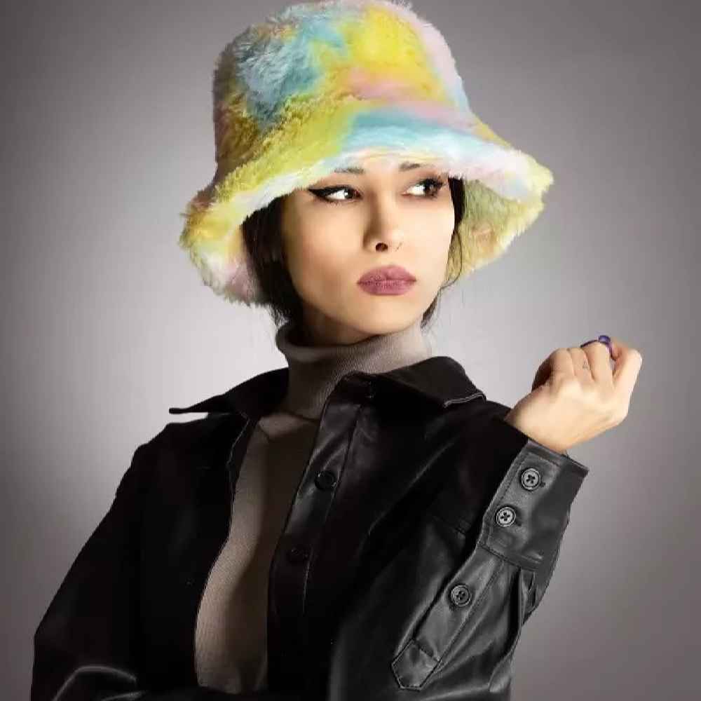 کلاه لبهدار زمستانی زنانه – مدل ضخیم
