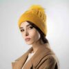 کلاه بافتنی زمستانی زنانه – مدل گل