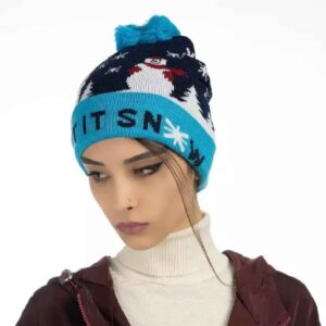 کلاه بافتنی زمستانی زنانه – مدل Snow
