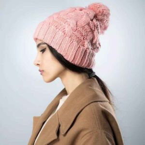 کلاه بافتنی زمستانی زنانه – مدل ضخیم