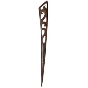 گیره موی چوبی طرح پیچ خورده دست ساز سایز بزرگ