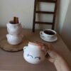 کاسه شکر سرامیکی با درب طرح مژه هنری