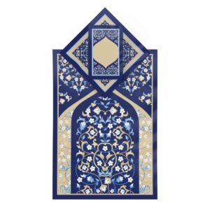 سجاده مخمل طرح گلدار طرح دار اسلامی