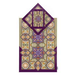 سجاده مخمل طرح اسلیمی مدل نور