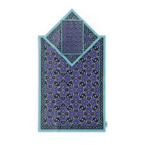 سجاده مخمل طرح کاشی ایرانی