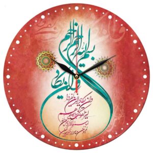 ساعت دیواری اسلامی با طرح واو این یکاد، ظرافت چاپ