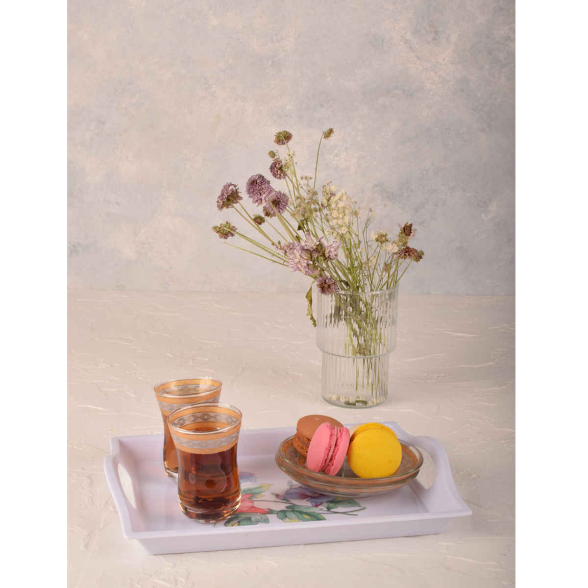 سینی ملامین سبک – زبانِ گلهای طبیعت