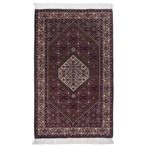 فرش دستباف زنجان (طرح سارا) طرح ماهی – پشم قهوه‌ای