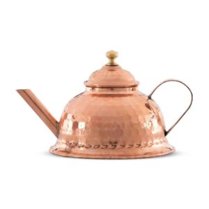 قوری دم کردن زعفران دست ساز با تکنیک چکش کاری