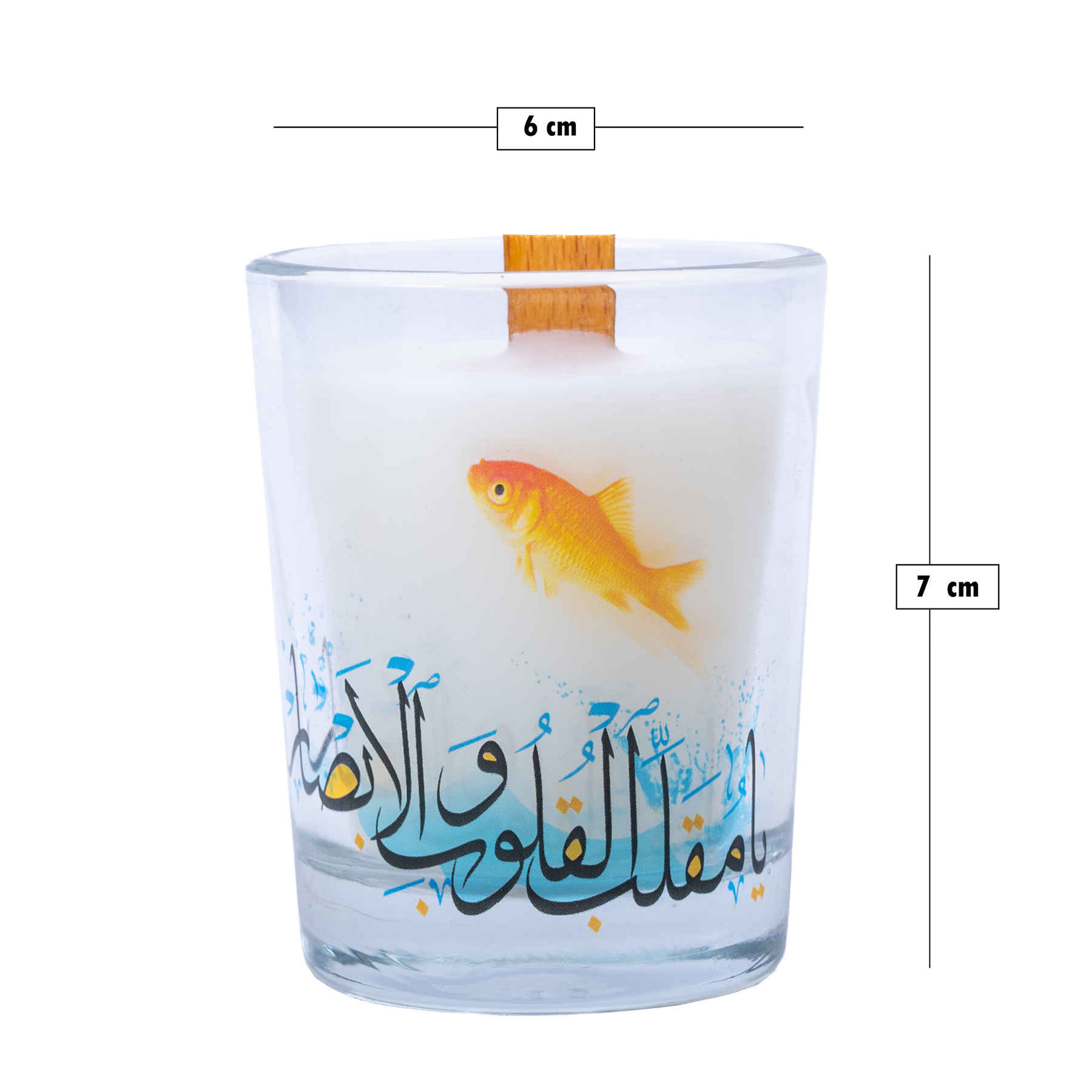 شیشه شمع معطر – مناسب برای تزئین سفره عید و نوروز (2 عدد)