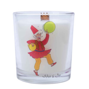 شیشه شمع معطر – طراحی شده برای عید و نمایش نوروز (2 عدد)