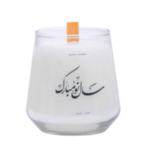 شیشه شمع معطر – طرح بهاری برای سفره هفت سین (۲ عدد)