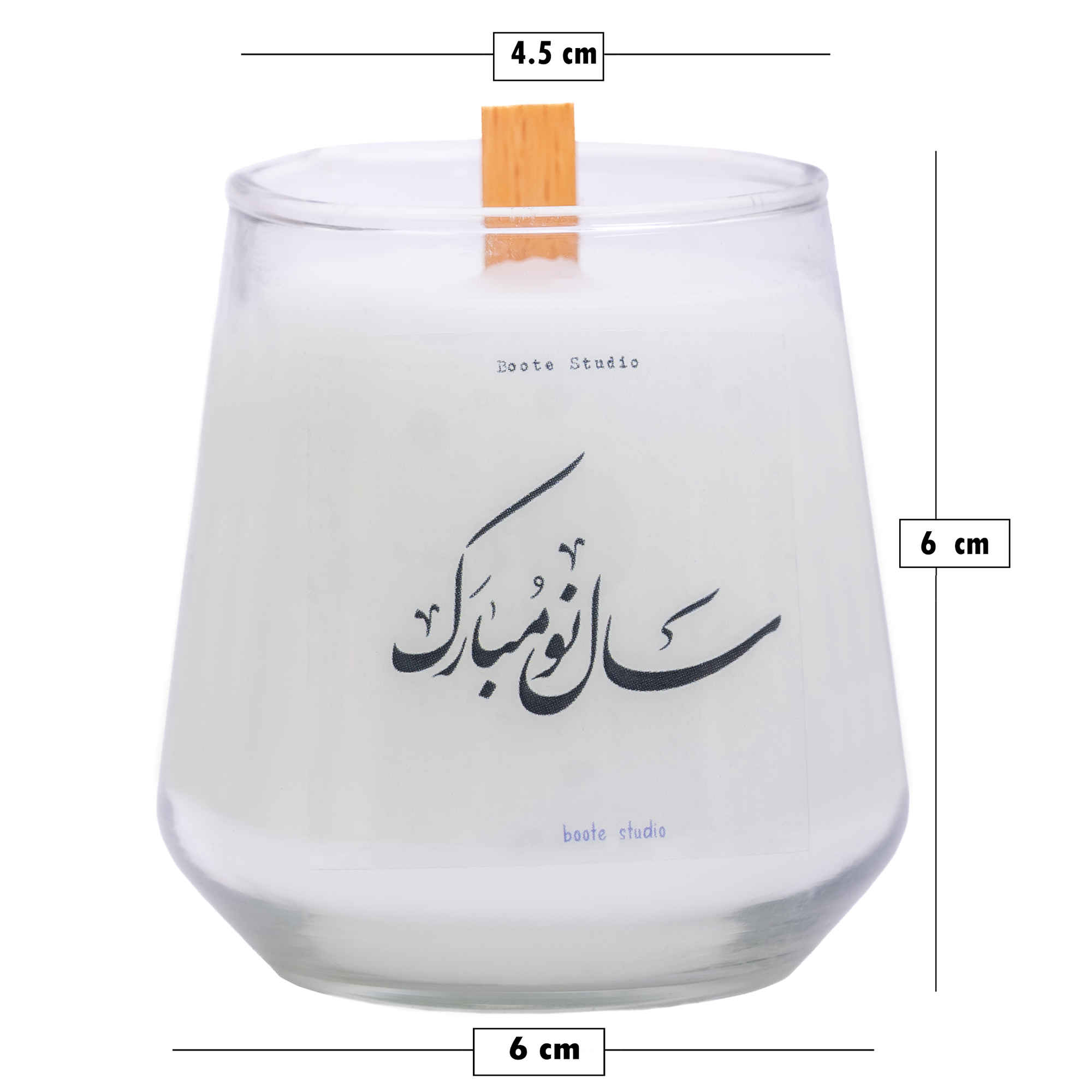 شیشه شمع معطر – طرح بهاری برای سفره هفت سین (۲ عدد)