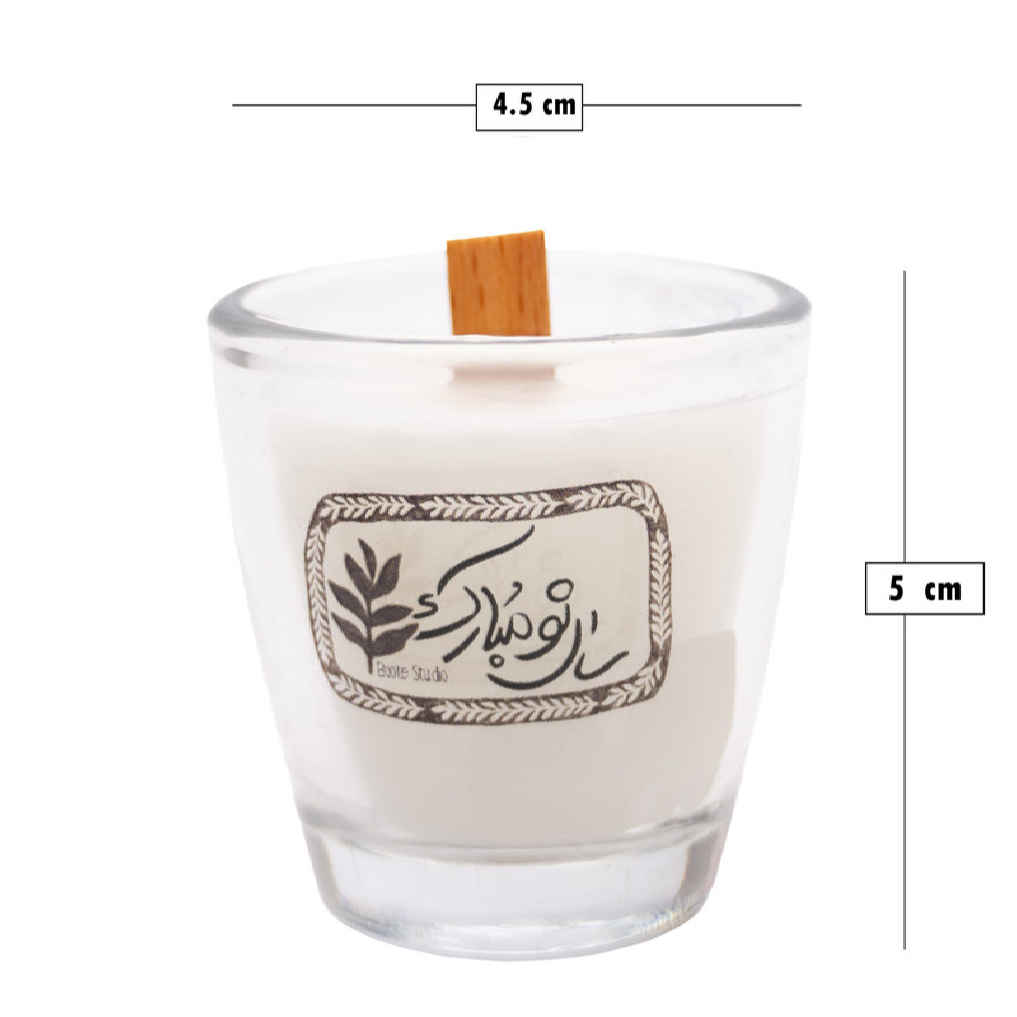 شیشه شمع معطر – جلوه‌ای بی‌نظیر برای جشن سال نو (۲ عدد)