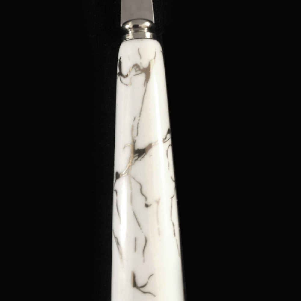 سرویس قاشق و چنگال دسته سرامیکی مدل Marble