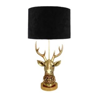 آباژور رومیزی جدید با آباژور مخروطی پارچه‌ای مدل Deer