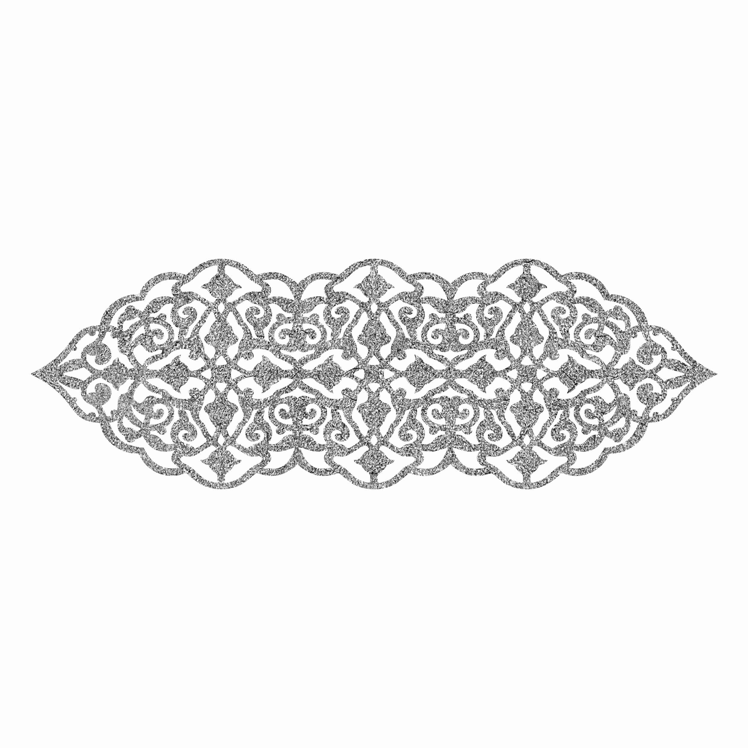 رومیزی طرح چرم مصنوعی مزین به طرح اکلیلی زیبا