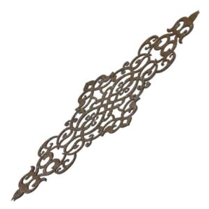 رومیزی طرح دار از جنس چرم مصنوعی با طرح اکلیلی ظریف